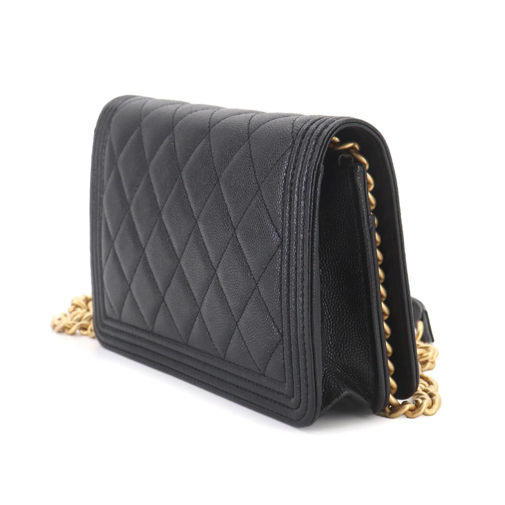 CHANEL Authentic Black Caviar Leather Wallet - Picture 3 of 10